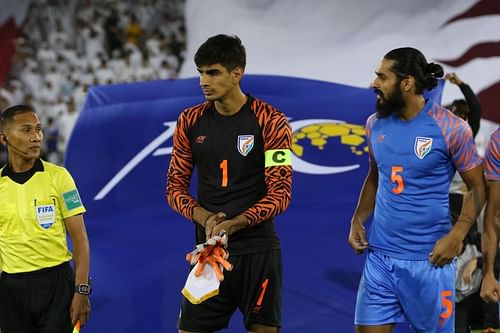 Gurpreet Singh Sandhu was given the additional duty of leading the side in Sunil Chhetri's absence.