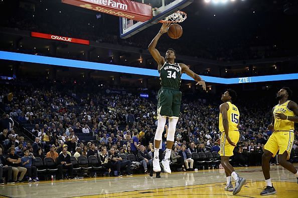 Giannis has been linked with a move to the Warriors