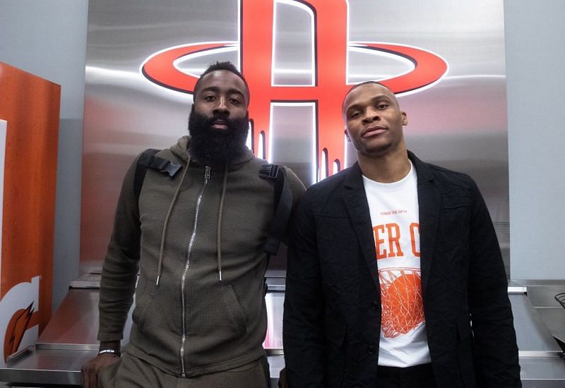 James Harden and Russell Westbrook