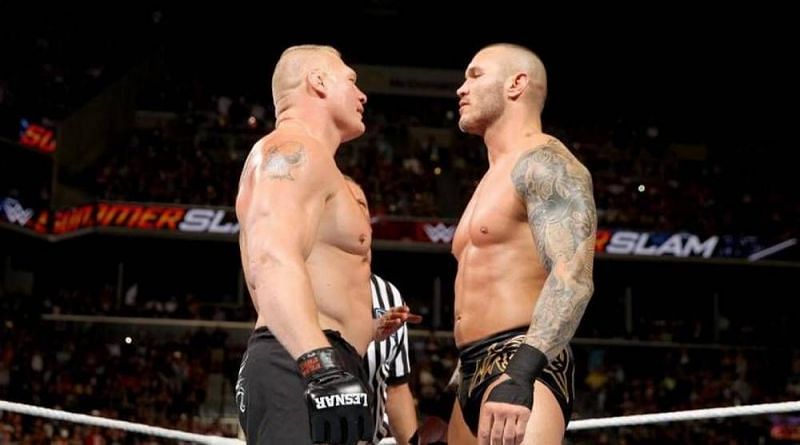 Brock Lesnar and Randy Orton
