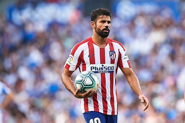 Diego Costa was a peripheral figure for most of the game against Real Sociedad