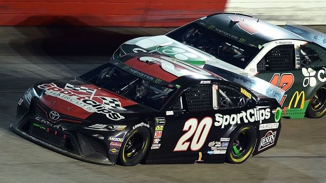Jones celebrates 100th start with win at Bojangles' Southern 500