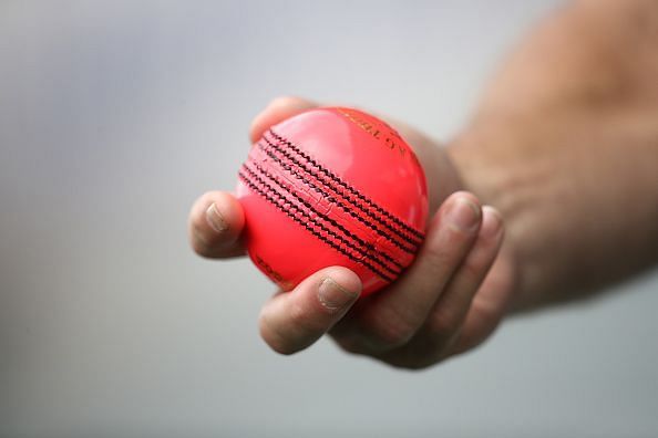 The pink ball that is used for day-night Tests