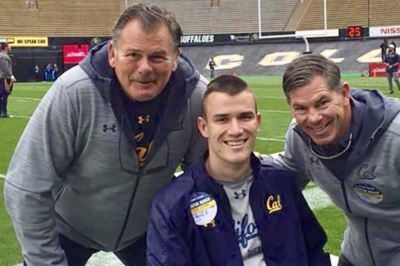 With the coaches! Go Bears! Credits- CaliforniaGoldenBlogs