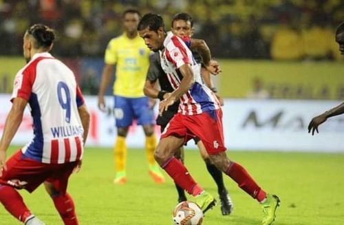 Michael Soosairaj didn't find much joy as a left wing-back in ATK's first game