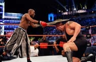 Mayweather's move to smash Big Show with a steel chair led to the match ending in no contest