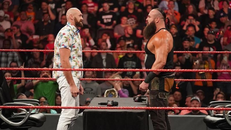 Tyson Fury collided with Braun Strowman at Crown Jewel