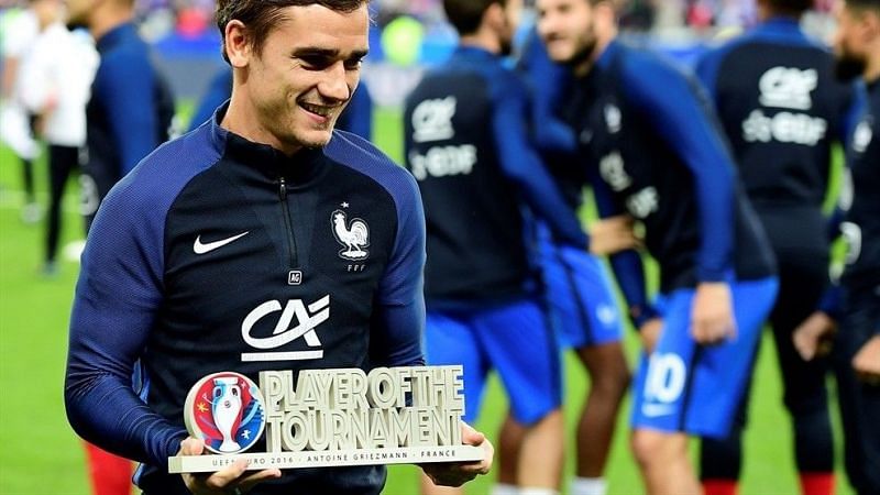 Griezmann was voted as the tournament&#039;s best player at Euro 2016