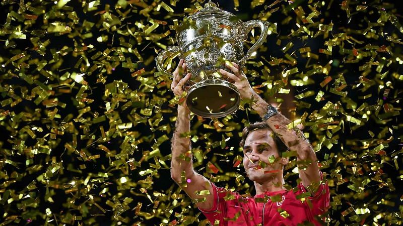 Roger Federer lifts the Basel title for the tenth time, in 2019