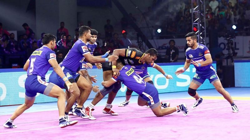 Haryana Steelers demolished the Telugu Titans in their final home match