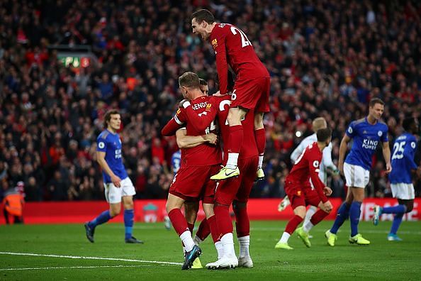 Liverpool earned a last minute victory against the Foxes