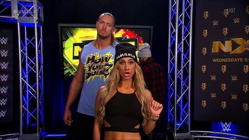 Carmella and Big Cass worked together in NXT before their relationship began