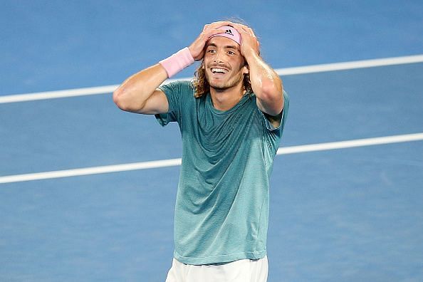 2019 Australian Open - Tsitsipas is ecstatic after he bested Federer earlier this year