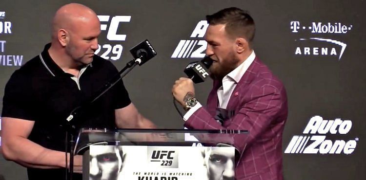 Dana White and Conor McGregor