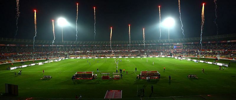 FC Goa, who play some exciting football use the Fatorda Stadium as their home ground (Credits: ISL)