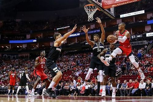 Milwaukee Bucks v Houston Rockets