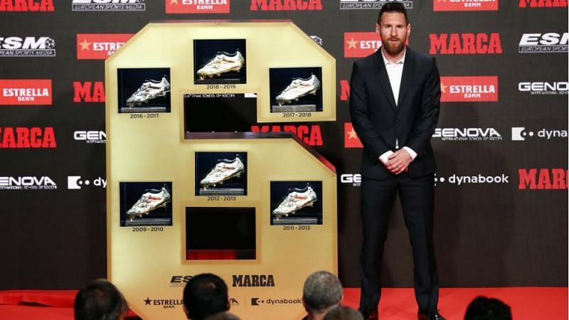 Messi with a record sixth Golden Boot