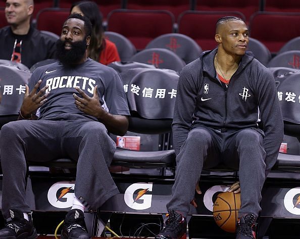 James Harden and Russell Westbrook are finally reunited by the Houston Rockets.