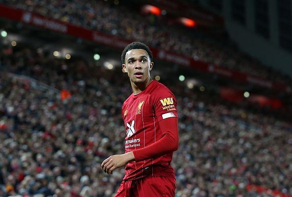 Alexander-Arnold was stifled for parts of the game but Spurs struggled to keep him quiet