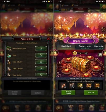 Clash of Kings Diwali exclusive chest