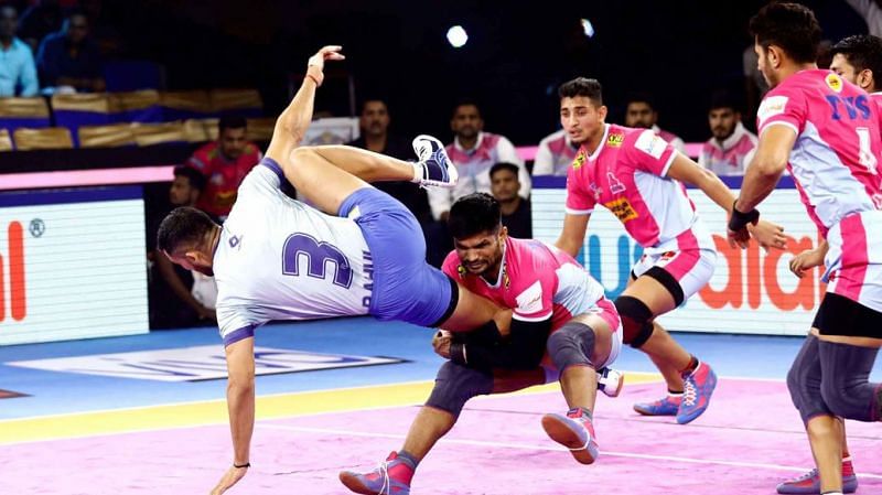 Jaipur Pink Panthers finished at the seventh place on the points table