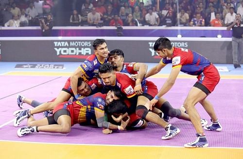 Bengaluru Bulls defeated UP Yoddha by a hair's breadth