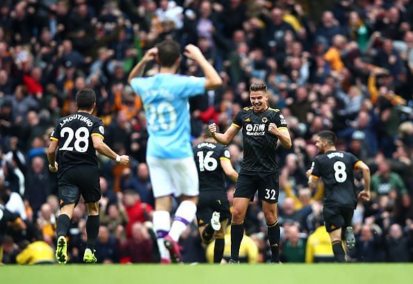 Wolves hand Manchester City the second defeat of the season - just 8 games into the campaign