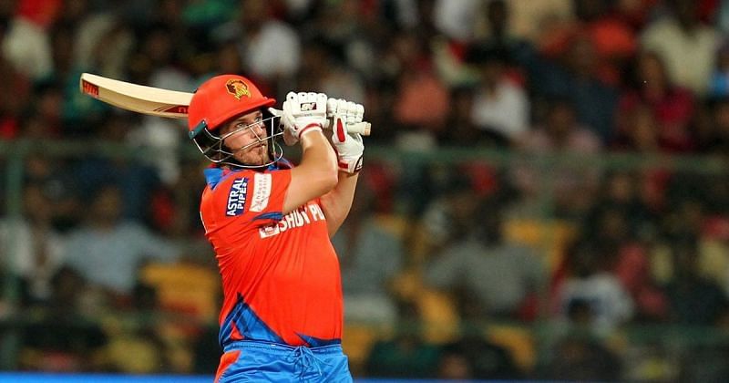 Aaron Finch during his stint with the Gujarat Lions