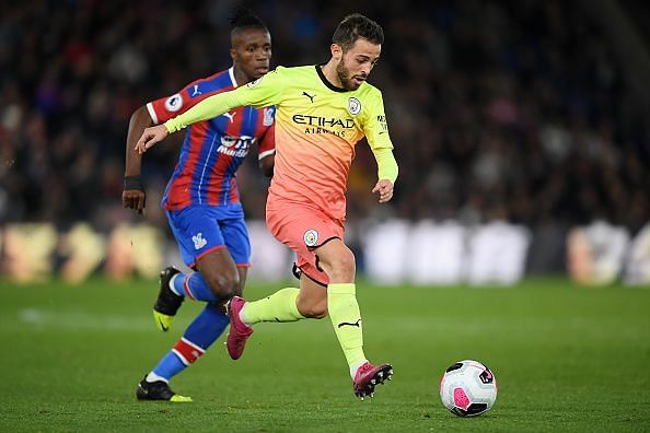 Bernardo Silva was a thorn in the side of the Crystal Palace back-line.