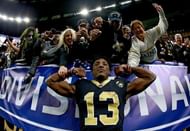 Michael Thomas with his signature flex