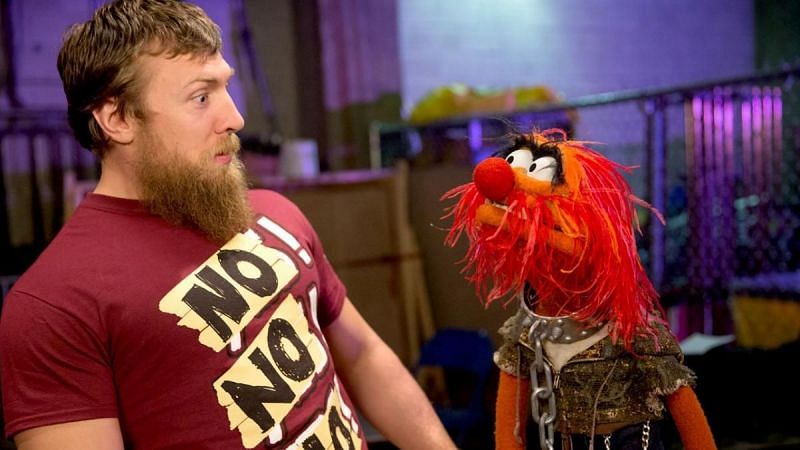 Daniel Bryan and Animal of The Muppets