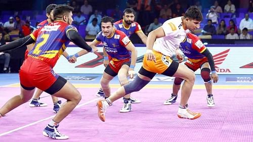 Nitin Tomar's 7 raid points could not help Puneri Paltan defeat U.P. Yoddha