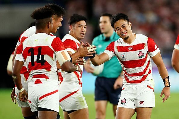 Japan is the first Asian nation to reach the quarter-finals of the Rugby World Cup.