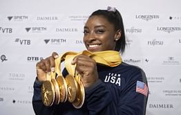 After record world medal haul, Biles a face of 2020 Olympics