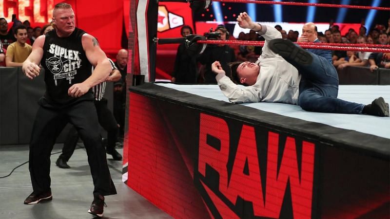 Brock Lesnar was on a rampage on RAW.