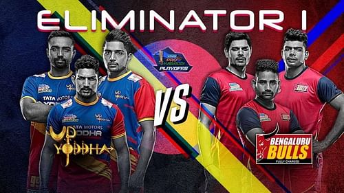 UP Yoddha vs. Bengaluru Bulls (Eliminator 1, Pro Kabaddi 2019)