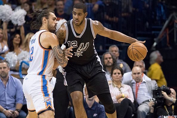 Steven Adams put in some of his best performances against the Spurs in the 2016 playoffs