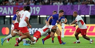 Rugby World Cup 2019: France join England in the quarter-finals after edging past Tonga