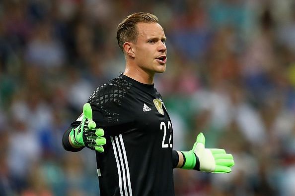 Germany&#039;s Marc-Andre Ter Stegen in action