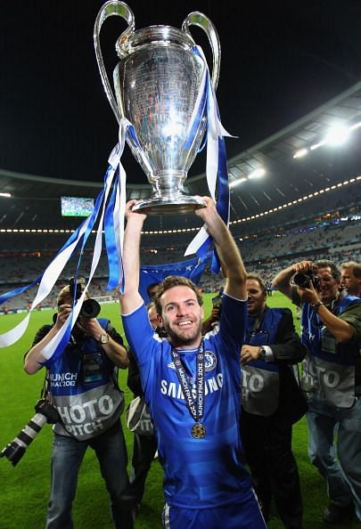 Mata won the Champions League with Chelsea