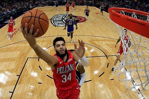 Action from Golden State Warriors v New Orleans Pelicans