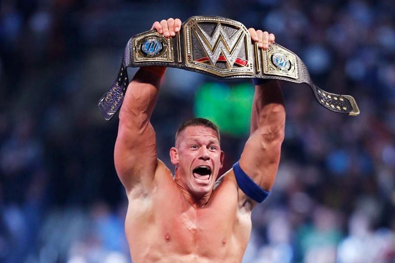 John Cena: Pointlessly won a 16th World title at the 2017 Royal Rumble