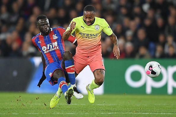 Raheem Sterling was a handful for the Crystal Palace defence.
