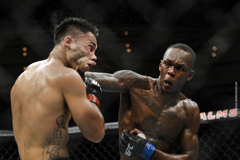 In his first UFC main event, Adesanya battered veteran Brad Tavares