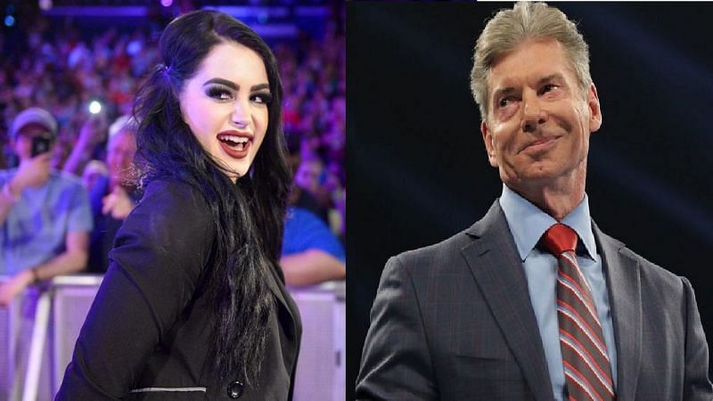 Paige and Vince McMahon