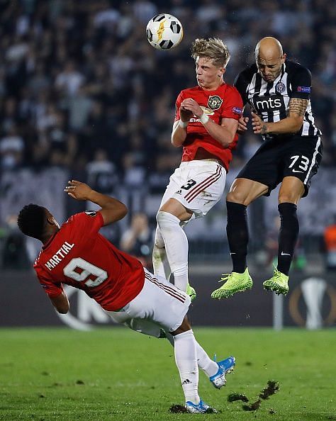 Partizan Belgrade v Manchester United: Group L - UEFA Europa League