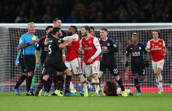 Arsenal and Crystal Palace played out an entertaining draw