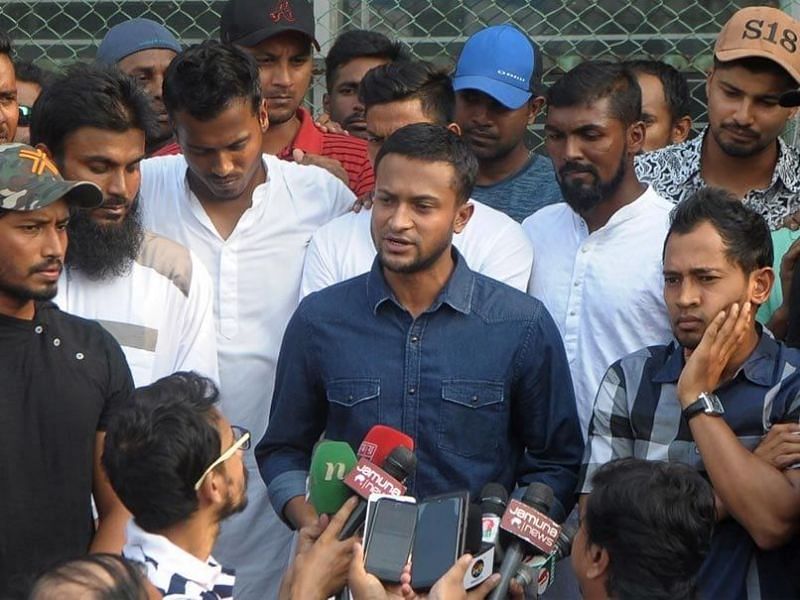 Shakib Al Hasan leads the cricketer&#039;s strike against the BCB.