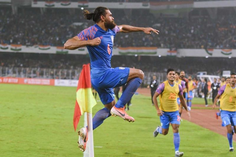 A late goal from Adil Khan helped India earn a point in Kolkata.