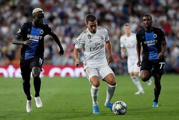 Hazard failed to impress against Brugge